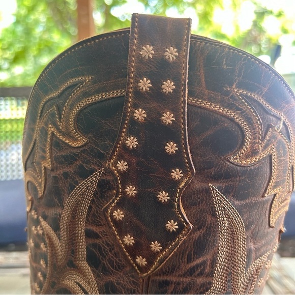 Old Gringo Men’s Brown Embroidered Leather Vencida Western Boot Size 9 1/2 D - Picture 4 of 14